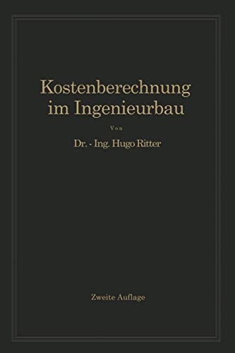 Kostenberechnung im Ingenieurbau