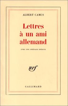 Lettres à un ami allemand