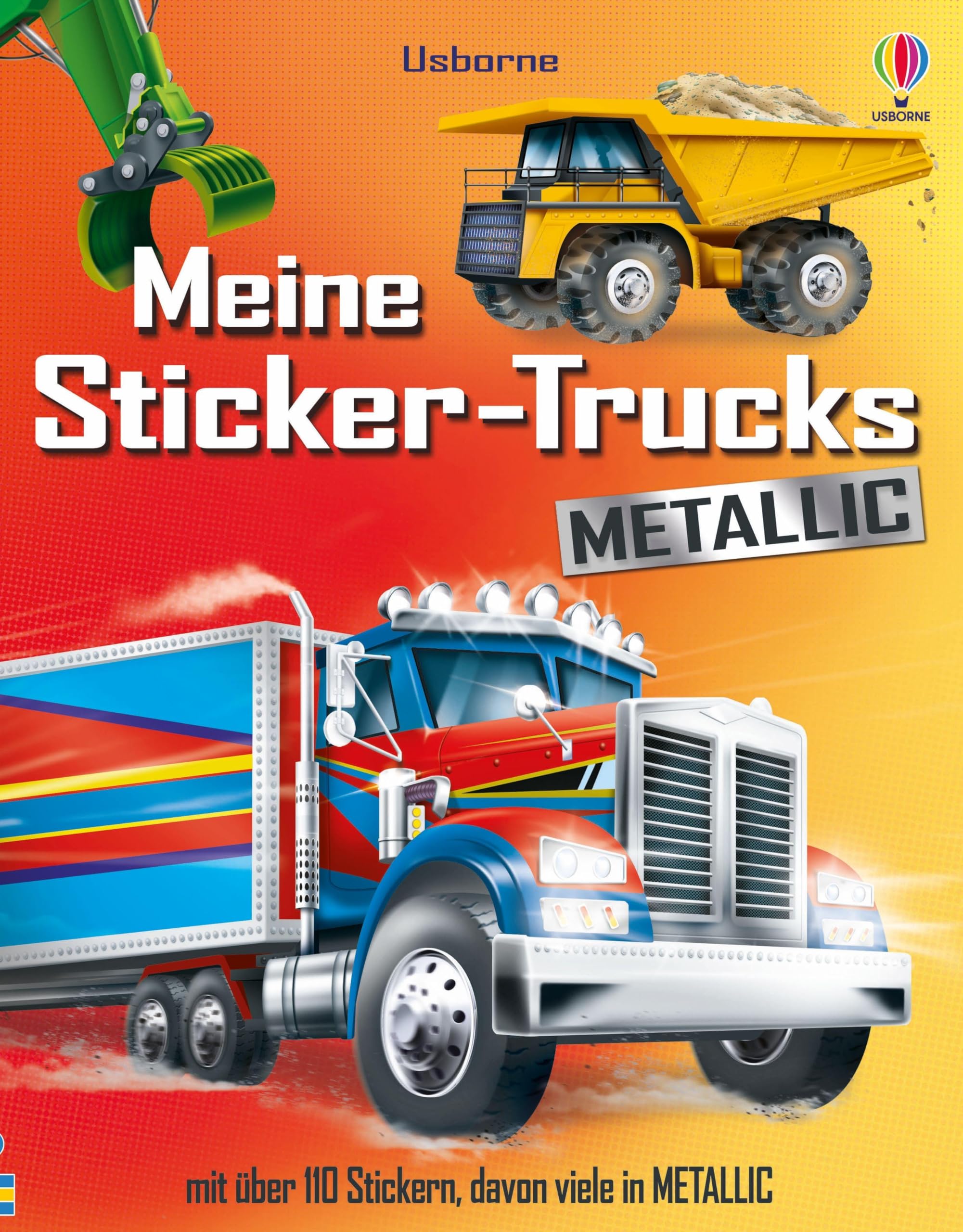 Meine Sticker-Trucks METALLIC: Stickerheft mit über 110 Stickern, davon viele in METALLIC – für Kinder ab 5 Jahren