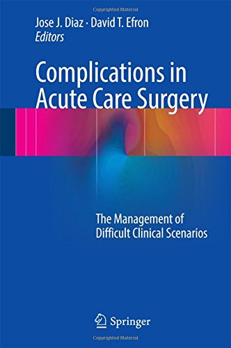 Complications in Acute Care Surgery: The Management of Difficult Clinical Scenarios