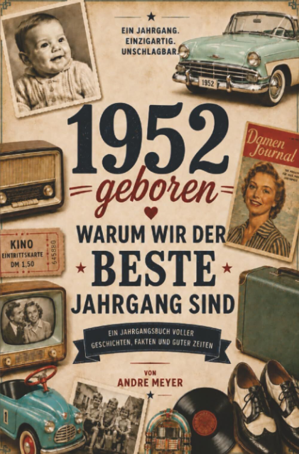 1952 geboren - Warum wir der beste Jahrgang sind: Ein Jahrgangsbuch voller Geschichten, Fakten und guter Zeiten