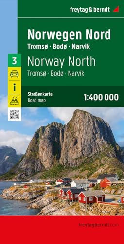 Norwegen Nord, Straßenkarte 1, 400.000, Freytag & Berndt, Narvik (freytag & Berndt Auto + Freizeitkarten)
