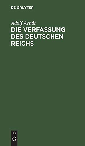Die Verfassung des Deutschen Reichs: Mit Einleitung und Kommentar