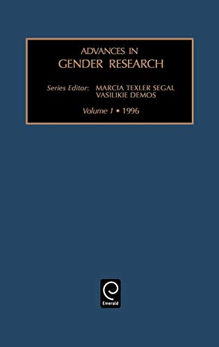 Adv Gender Res V 1 (Advances in Gender Research, Band 1)