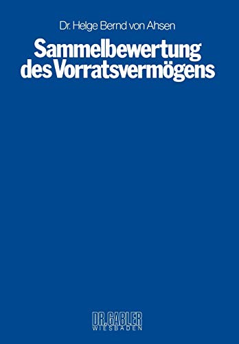 Sammelbewertung des Vorratsvermögens