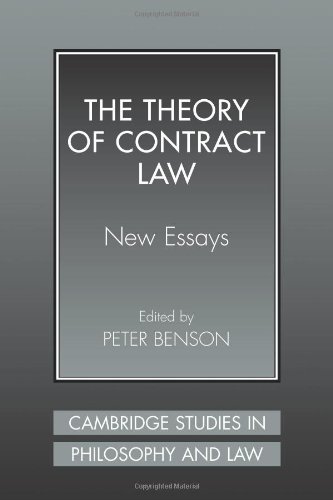 The Theory of Contract Law: New Essays (Cambridge Studies in Philosophy and Law)