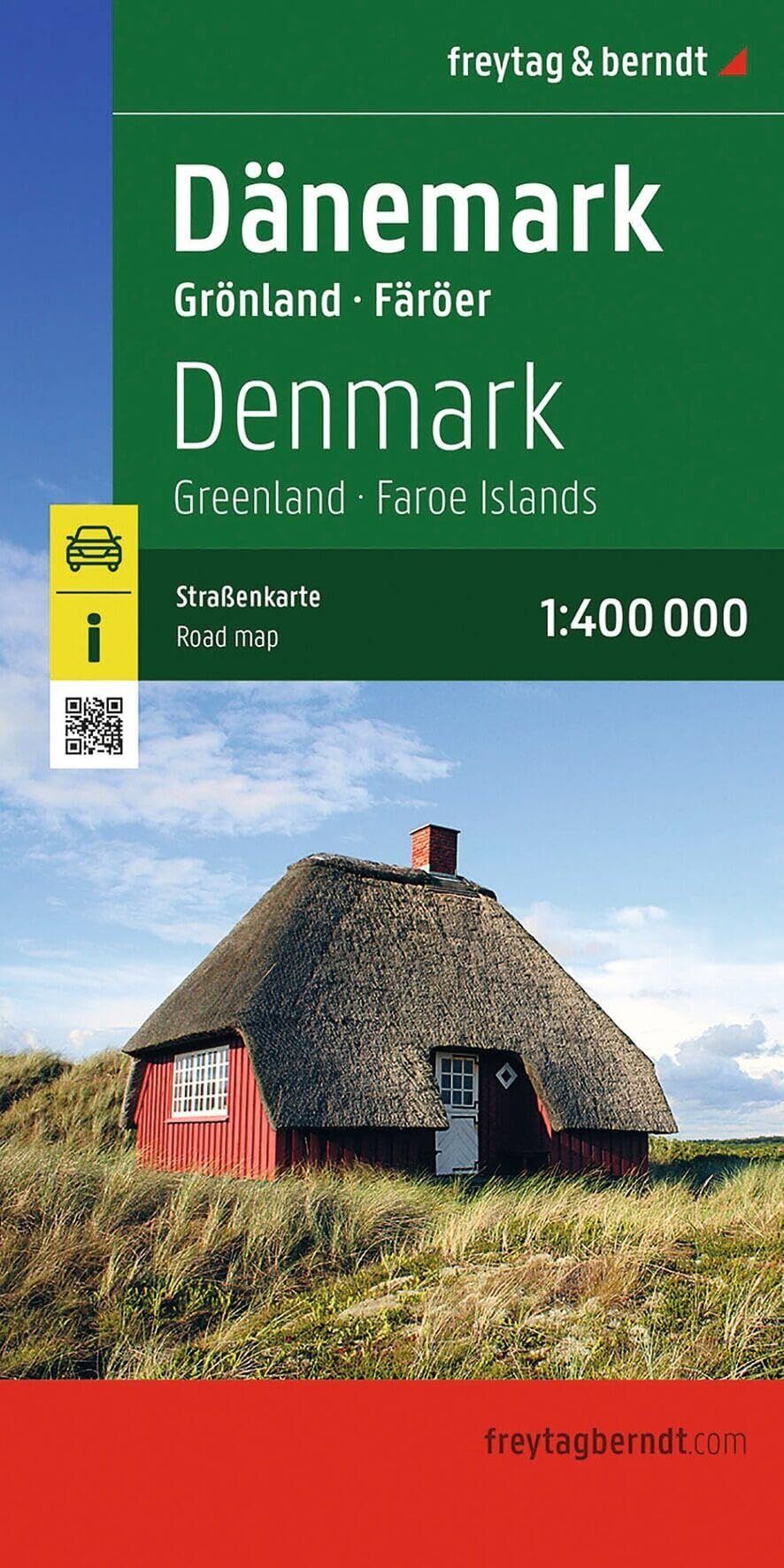 freytag & berndt Straßenkarte Dänemark, Grönland - Färöer 1:400.000