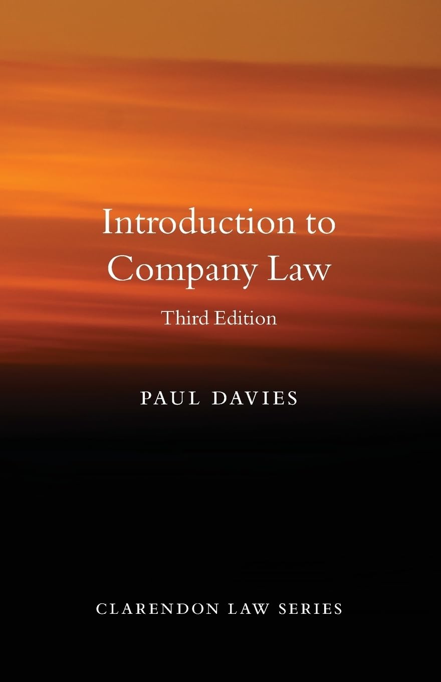 INTRODUCTION TO COMPANY LAW 3E CLS PAPER (Clarendon Law Series)