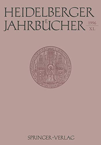 Heidelberger Jahrbücher 40 (German Edition)