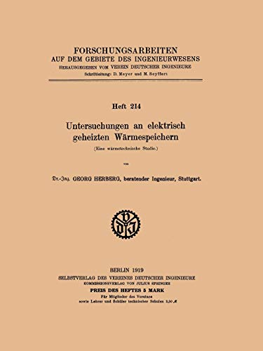 Untersuchungen an elektrisch geheizten Wärmespeichern: Eine wärmetechnische Studie