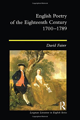 English Poetry of the Eighteenth Century Lles Fairer: Eng Poetry 18 Cent Ppr: 1700-1789 (Longman Literature in English)