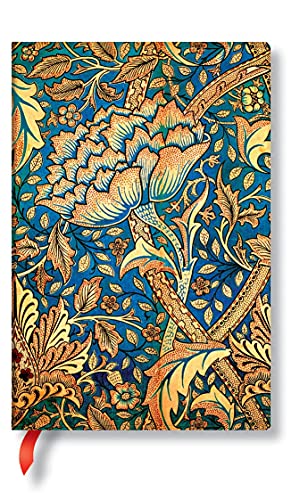 Morris Windrush (William Morris) Mini Lined Journal: Flexi softcover, 80 gsm, ribbon marker, memento pouch, book edge printing