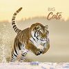 Big Cats 2022: Broschürenkalender mit Ferienterminen. Bilder von Raubkatzen. 30 x 30 cm