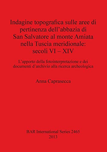 Indagine topografica sulle aree di pertinenza dell'abbazia di San Salvatore al monte Amiata nella Tuscia meridionale: secoli VI - XIV. L'apporto della ... alla ricerca archeologica (BAR International)
