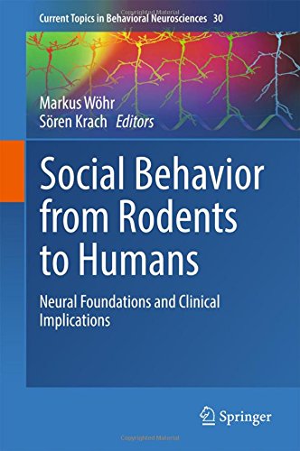 Current Topics in Behavioral Neurosciences: Social Behavior from Rodents to Humans: Neural Foundations and Clinical Implications