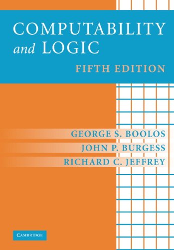 Boolos, George S. Computability And Logic Fifth Edition