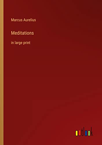 Meditations: in large print