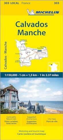 Michelin Normandie West: Straßen- und Tourismuskarte 1:150.000 (MICHELIN Localkarten)