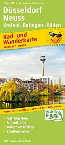 Düsseldorf - Neuss, Krefeld - Ratingen - Hilden: Rad- und Wanderkarte mit Ausflugszielen, Einkehr- & Freizeittipps, wetterfest, reißfest, abwischbar, GPS-genau. 1:50000 (Rad- und Wanderkarte / RuWK)