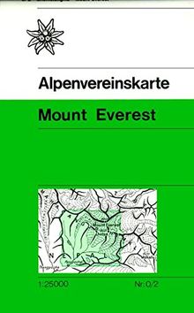 Mount Everest: Trekkingkarte 1:25000 (Alpenvereinskarten)