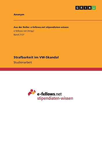 Strafbarkeit im VW-Skandal