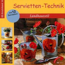 Servietten-Technik, Landhausstil, m. 12 Servietten