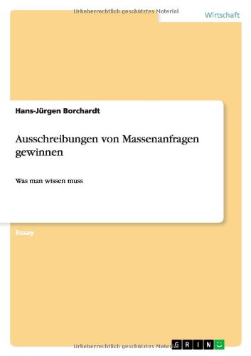 Ausschreibungen von Massenanfragen gewinnen: Was man wissen muss