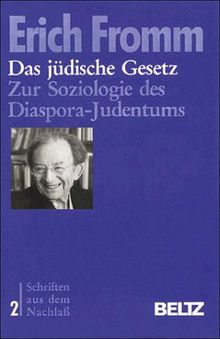 Das jüdische Gesetz. Zur Soziologie des Diaspora-Judentums. Dissertation von 1922