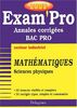Mathematiques Et Sciences Physiques Bac Pro Industriel. Annales Corrigees 2003