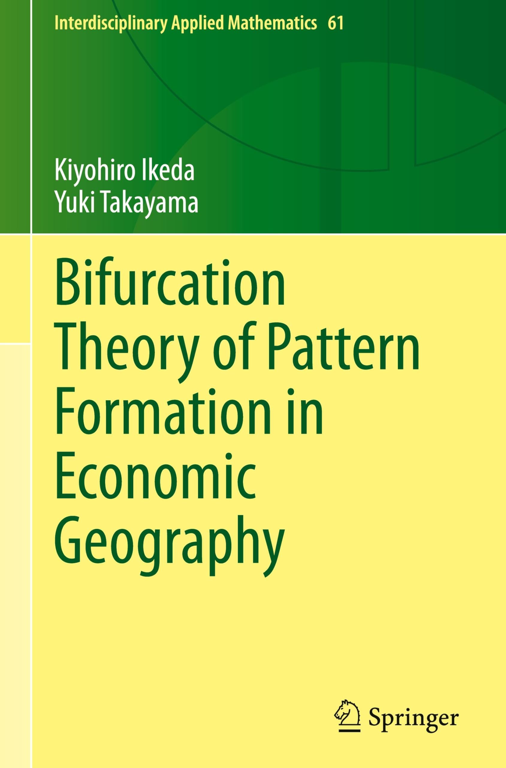 Bifurcation Theory of Pattern Formation in Economic Geography (Interdisciplinary Applied Mathematics, 61, Band 61)