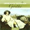 Lieder Nach Texten Von Goethe, (inkl. Hörbuch)