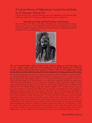 A Concise History of Afghanistan-Central Asia and India in 25 Volumes: Volume 10