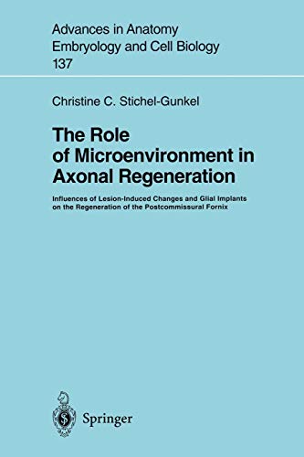 The Role of Microenvironment in Axonal Regeneration: Influences of Lesion-Induced Changes and Glial Implants on the Regeneration of the ... Embryology and Cell Biology, 137, Band 137)