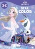 Disney La Reine des Neiges 2 - Star Color - (Elsa et Olaf fond mauve)