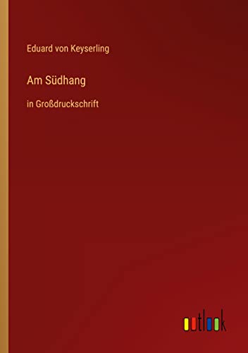 Am Südhang: in Großdruckschrift