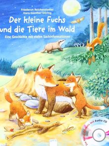 Der kleine Fuchs und die Tiere im Wald