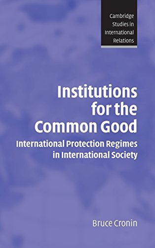 Institutions for the Common Good: International Protection Regimes in International Society (Cambridge Studies in International Relations, Band 93)