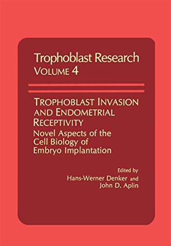 Trophoblast Invasion and Endometrial Receptivity: Novel Aspects Of The Cell Biology Of Embryo Implantation (Trophoblast Research, 4, Band 4)