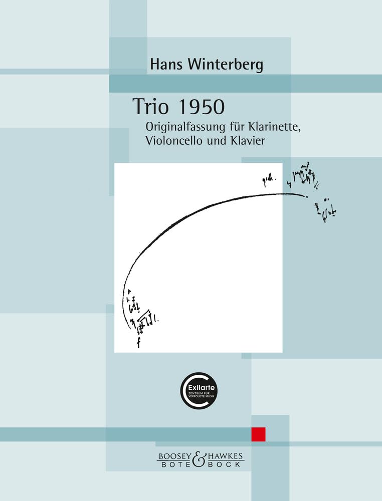 Trio 1950: Originalfassung für Klarinette, Violoncello und Klavier. Klarinette, Violoncello und Klavier. Partitur und Stimmen. (Kammermusik Hans Winterberg)