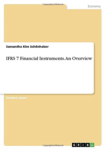 IFRS 7 Financial Instruments. An Overview