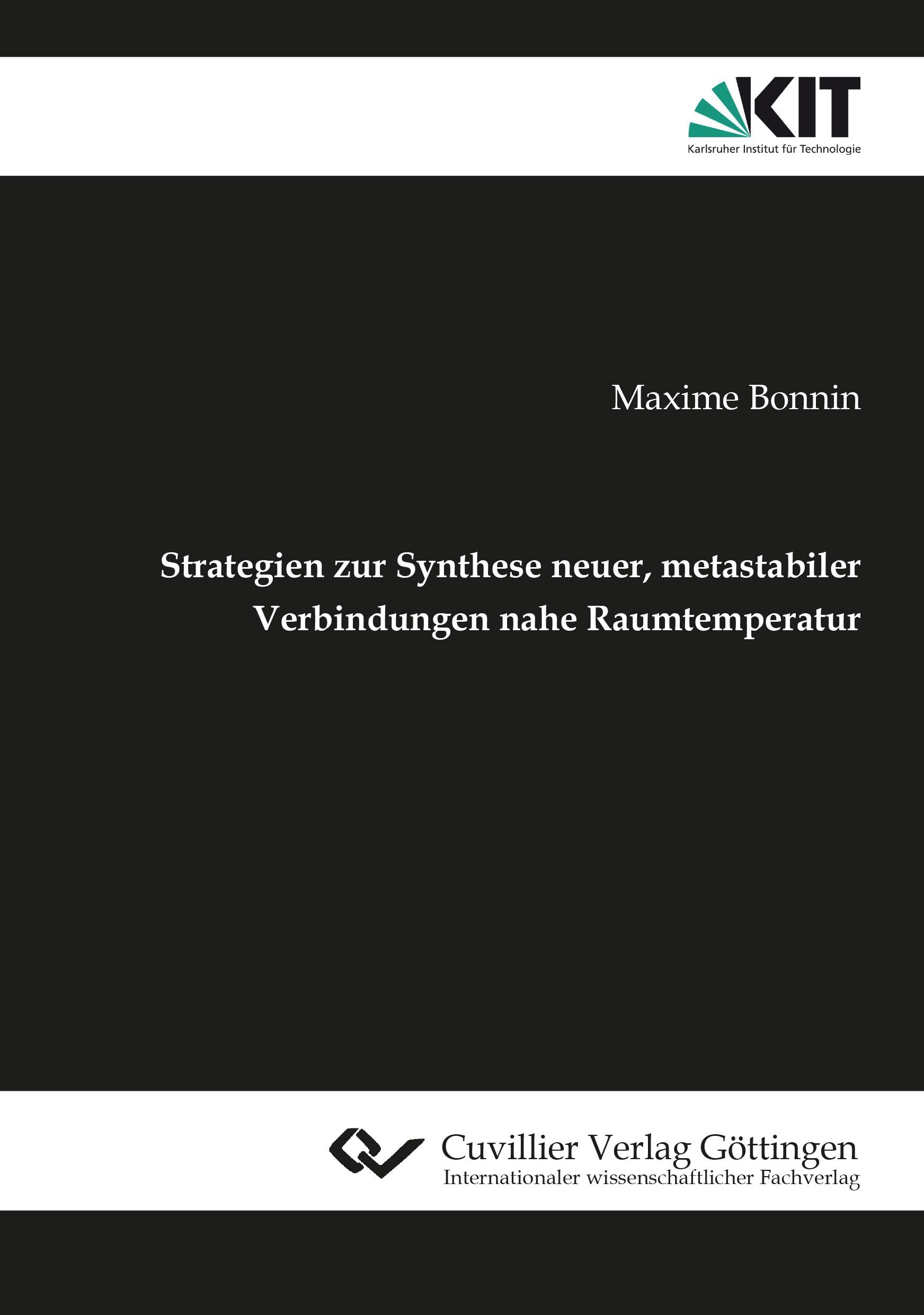 Strategien zur Synthese neuer, metastabiler Verbindungen nahe Raumtemperatur