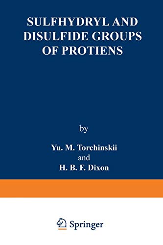 Sulfhydryl and Disulfide Groups of Proteins (Studies in Soviet Science)