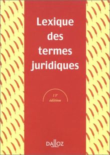 Lexique de termes juridiques