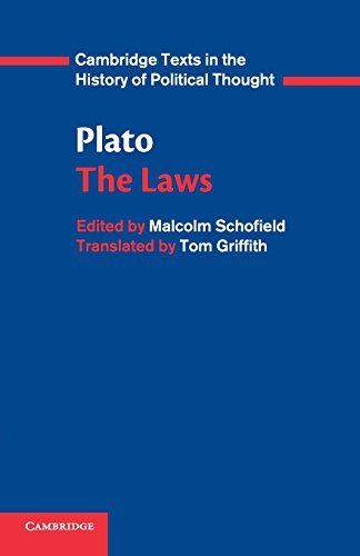 Malcolm Schofield Plato, Laws (Cambridge Texts In The History Of Political Thought)