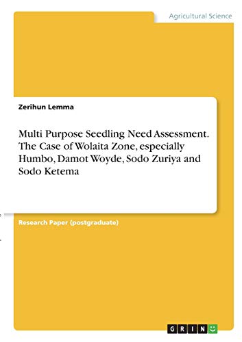 Multi Purpose Seedling Need Assessment. The Case of Wolaita Zone, especially Humbo, Damot Woyde, Sodo Zuriya and Sodo Ketema