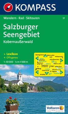 Salzburger Seengebiet, Kobernaußerwald: Wander-, Bike- und Skitourenkarte. GPS-geeignet. 1:50.000