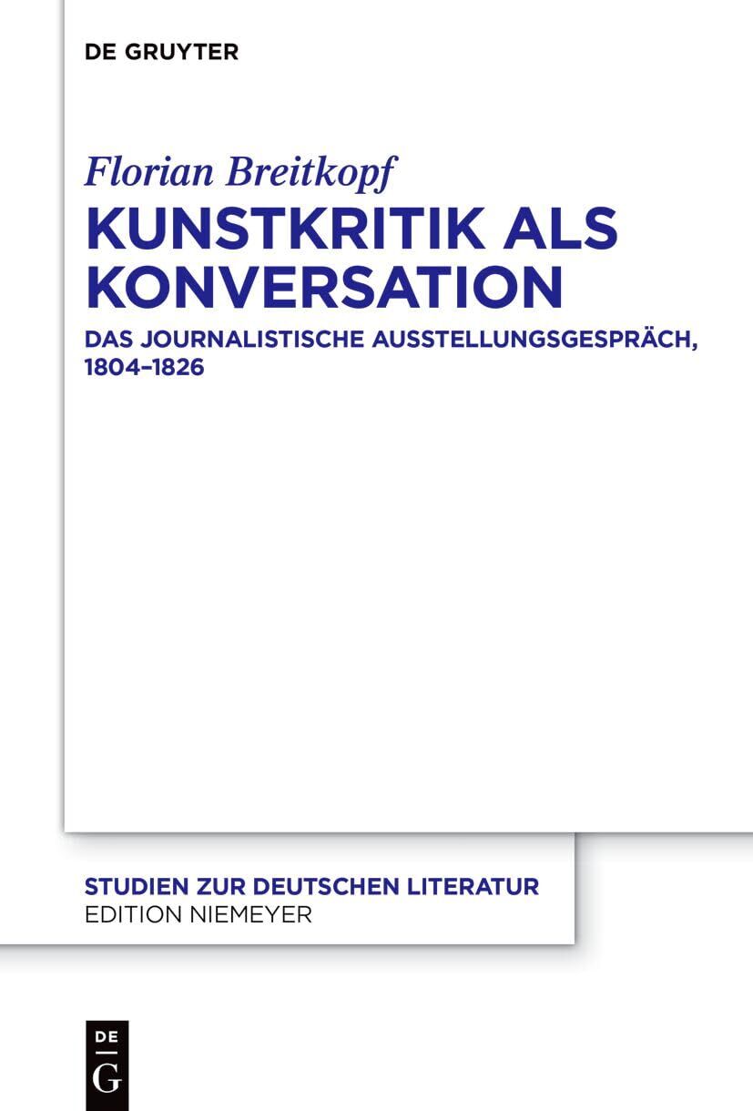 Kunstkritik als Konversation - Neuware