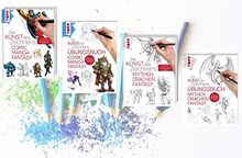 Die Kunst des Zeichnens - Mythen, Drachen, Fantasy Übungsbuch: Mit gezieltem Training Schritt für Schritt zum Zeichenprofi