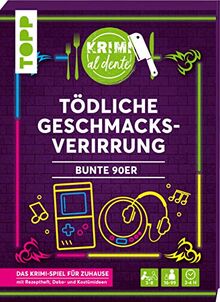 Krimi al dente – Bunte 90er – Tödliche Geschmacksverirrung: Für 5–8 Spieler inkl. Namensschildern, Rollenheften, Ereignissen, Rezepten sowie Deko- und Kostümtipps.