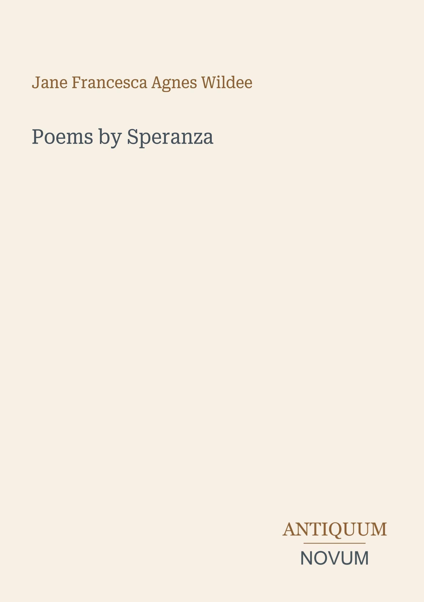 Poems by Speranza